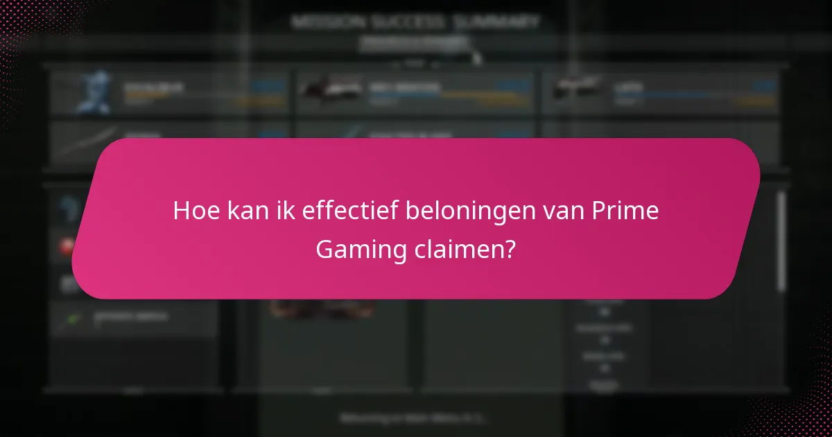 Welke exclusieve items zijn beschikbaar via Prime Gaming?
