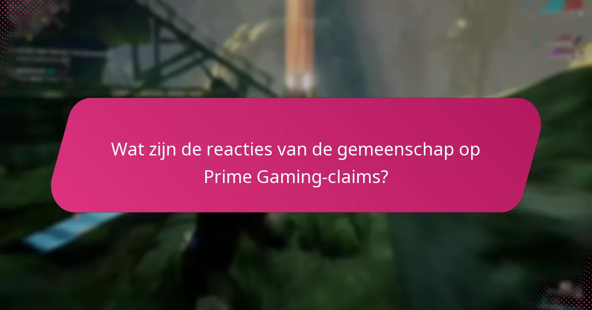 Wat is de succeskans van Prime Gaming-claims?